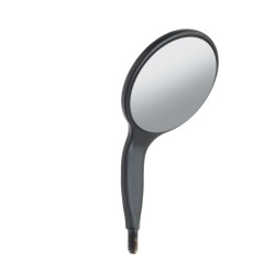 #5 HD Mirror, Simple Stem, 1 EA, Black