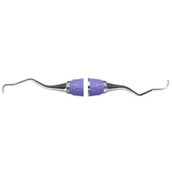 Langer Curette double end 3/4  6 Satin Steel Handle