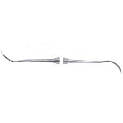 Younger-Good Curette double end 7/8  7 Satin Steel Clrs hndl