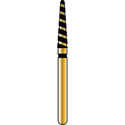 Alpen FG 856TC 018 TurboCut Round End Taper Diamond 5/Pk