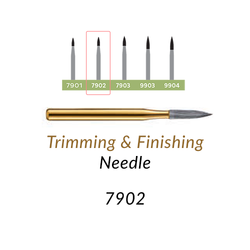 Carbide Burs. FG-7902 T&F 12-blades Needle. 10 pcs.
