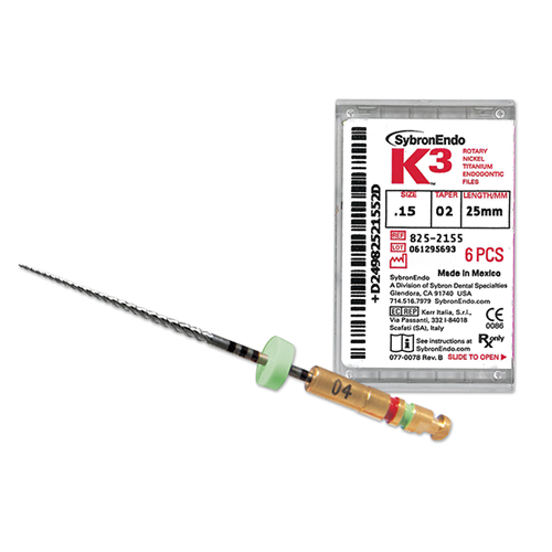 K3 Engine Files .04 30mm #55 6/Pk (SybronEndo)