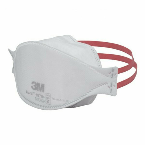 Genuine 3M Health Care N95 Aura #1870+ Masks 5/Pk