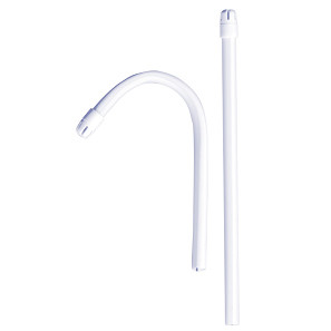 Saliva Ejectors White with White Tip, 1000/Case (Econo)