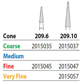Two Striper Diamond 209.10 Cone Fine 5/Pk