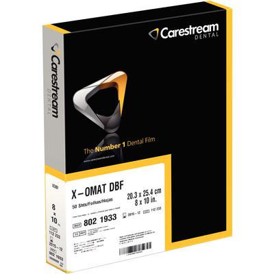 X-Omat DBF 8' x 10' Cephalometric and TMJ X-Ray film 50/Bx. X-Omat Dental Blue
