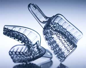 President Clear #6 Small Lower Full Arch Plastic Impression Trays, 12/Pk