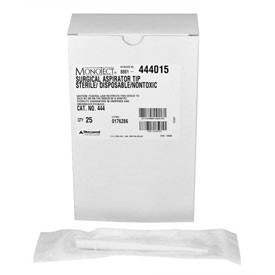 Monoject Surgical Aspirating Tips #444. Sterile, Disposable, Nontoxic. Package