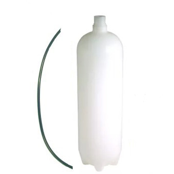DCI 750 mL Heavy-Duty Bottle for Dental Unit Water Systems. Standard Bottle