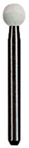 Dedeco 18/RD1 round FG (friction grip) 'White Arkansas' aluminum oxide