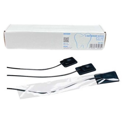 Brixton Digital X-Ray Sensor Sleeves 1-3/8' x 8' Small #0,1. Box of 500