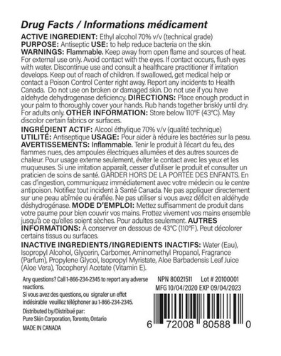 Infection ControlMedClean Medical Grade Hand Sanitizer 70% Alcohol (8oz, Case of 24)