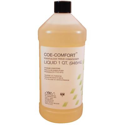 Coe-Comfort Tissue Conditioner 1 Qt. Liquid. Self-Curing, Soft Edentulous