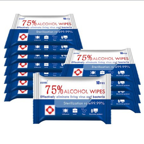 Infection ControlTravel Size 75% Alcohol Wipes (20 Pack, 10 Wipes each)