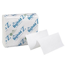 BigFold Z 8' x 11' (8' x 3.75' folded) Premium C-Fold Replacement Paper Towels