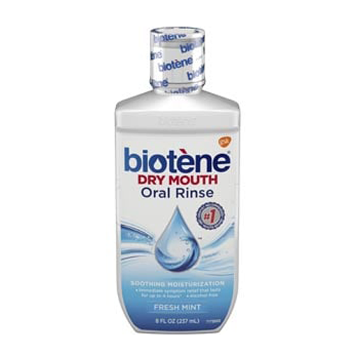 Biotene Dry Mouth Oral Rinse, Fresh Mint, Case of 12 - 8 oz. bottles