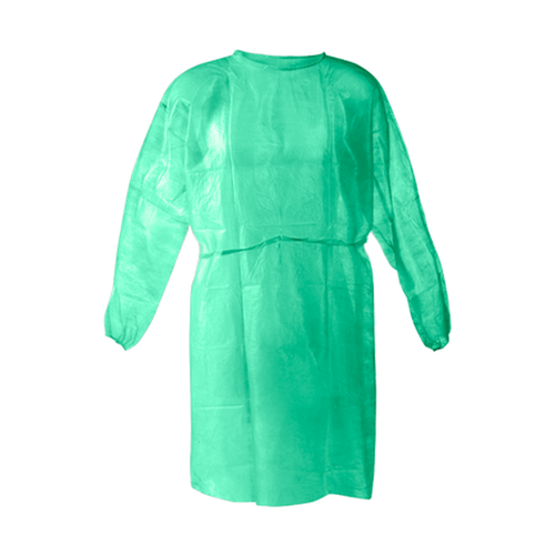Infection ControlDisposable Isolation Gowns (Green, 10/Pack)