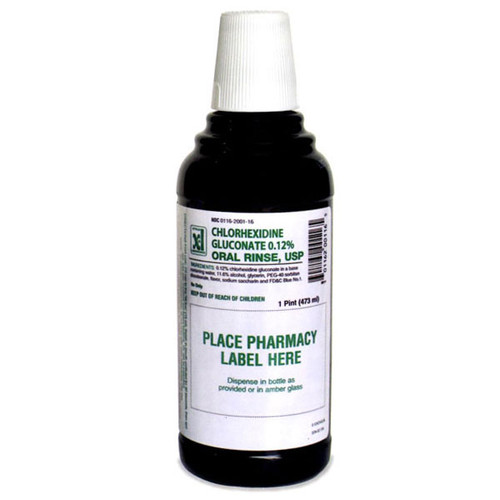 House Brand 0.12% Chlorhexidine Gluconate Oral Rinse, 16 oz. Bottle, 12/Box