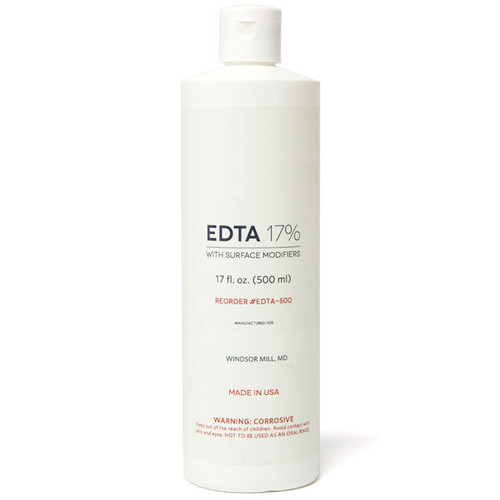 House Brand EDTA 17% concentration solution, 500 ml bottle