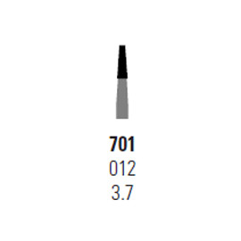 House Brand FG #701 taper fissure crosscut Carbide Bur, clinic pack of 100