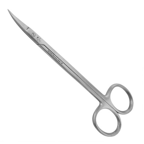 House Brand Scissor - Kelly 6.25 Curved. Surgical scissors with a serrated blade