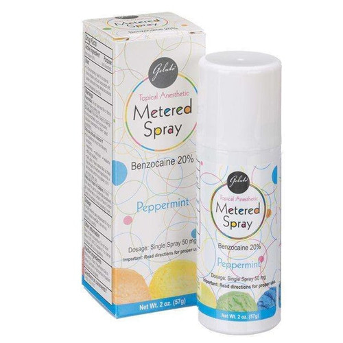 House Brand Mint flavored Topical Anesthetic (Benzocaine 20%) Spray, 2 oz