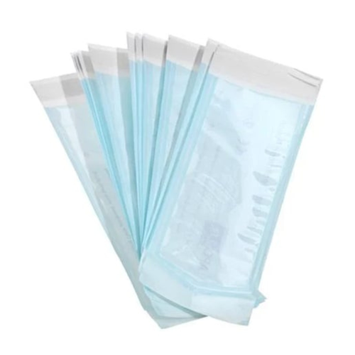 House Brand 7.5' x 13' Self-Sealing Sterilization Pouch, Paper/Blue Film