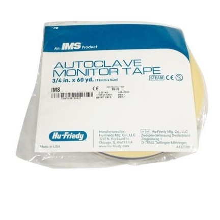IMS Autoclave Monitor Tape - ORANGE Color Coding 60 Yard Roll. Strong 3/4'