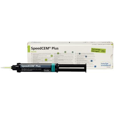 SpeedCEM Plus Resin Cement - Transparent Refill: 1 - 9 g Syringe, 15 Mixing Tips