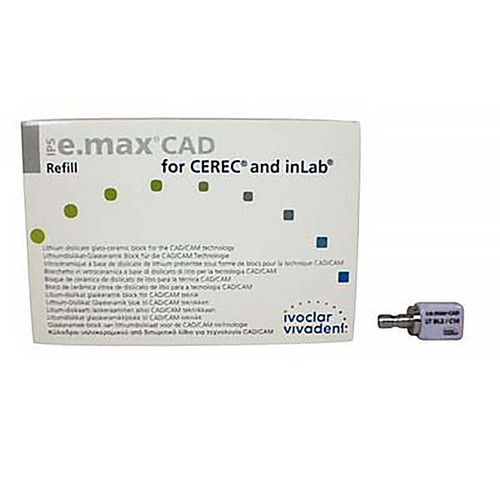 IPS e.max CAD for cerec LT Block, Shade BL2 Size C14 5/Pk
