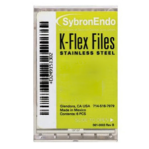 K-Flex Files #25 stainless steel file, 21 mm, 6/Box