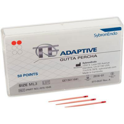 TF Adaptive Gutta Percha - Medium/Large, Red ML3 50/Pk
