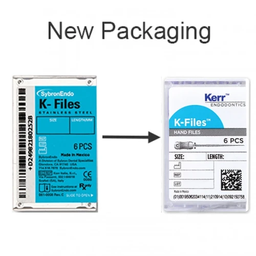 Kerr Endodontics K-Files 21mm #55 6/Box.