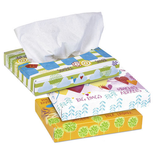 Kleenex Junior Facial Tissue, 2-Ply, 8.4' x 5.8' White, Flat Box, 40 Tissues