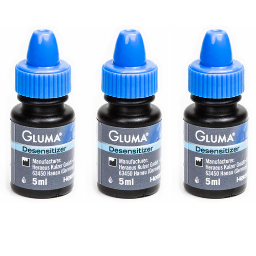 Gluma Desensitizer Liquid, Clinic Pack: 3 - 5 mL Bottles. #66018221