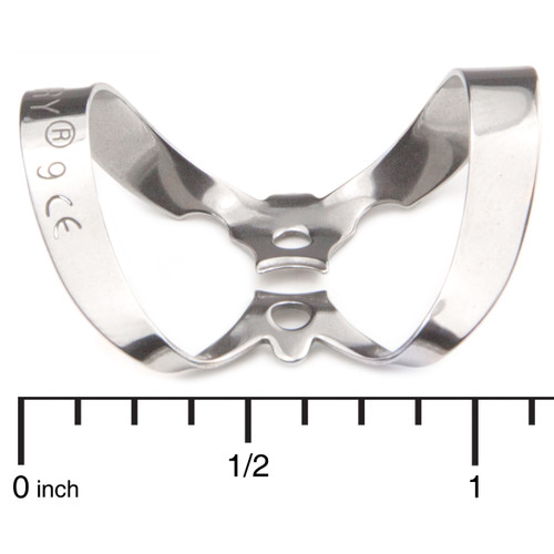 Ivory Clamps #W9 Wingless Anterior Metal Rubber Dam Clamp, Single clamp
