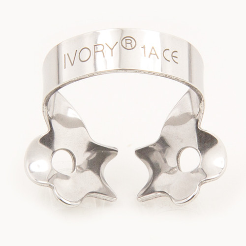 Ivory Clamps #1A Winged Metal Rubber Dam Clamp, Single clamp