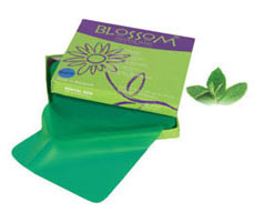 Blossom 5' x 5' Medium, Green Latex Dental Dam 52/Bx. Mint Flavored