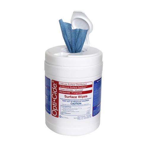 Opti-Cide3 Wipes, Large, 6' x 10'. Opti-Cide 3 Disinfectant Cleaner