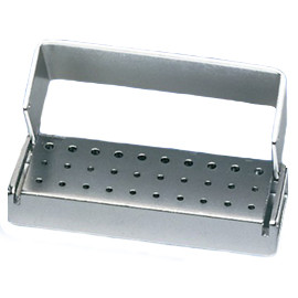 Palmero 30-Hole LA Anodized Aluminum Bur Block. Holds 30 LA Burs. Can be