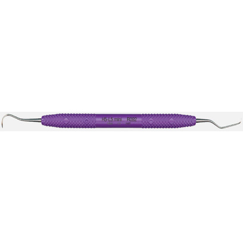 Cruise Line H5-L5 Mini Scaler / Curette with Purple Handle. A scaler