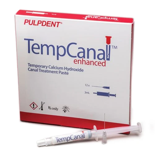 Temp-Canal Kit, Calcium Hydroxide, Radiopaque. 1 - 3 mL Syringe and 12 Needles