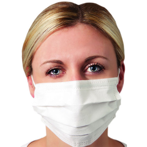Quala Earloop Face Mask, White, 50 Masks/Bx.