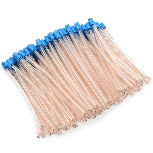 Safe-Dent 6' Saliva Ejectors Plastic Clear w/Blue Tip 1000/Pk. Shape and Stay