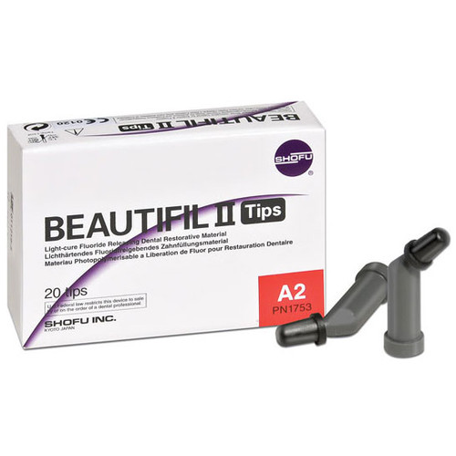 Beautifil II A2 Compules, 20, 0.25 Gm. Compule Tips. Nano-Hybrid Composite