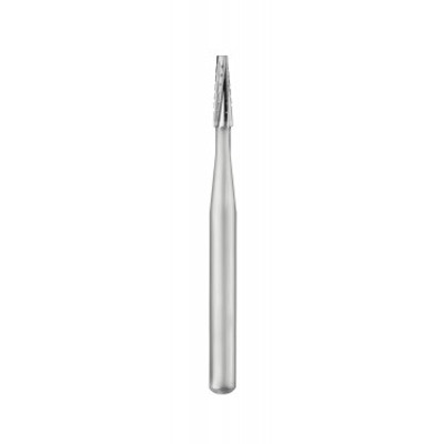 SS White FG #701 SL (surgical length) taper fissure crosscut carbide bur, pack