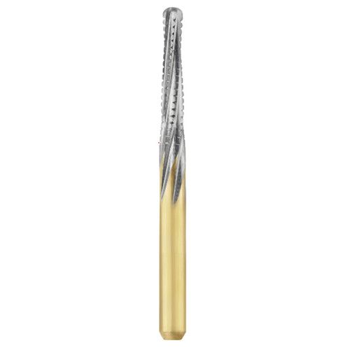 Great White Ultra FG #856.016 SS Round End Taper Carbide Bur, 5/Pack. Short Shank