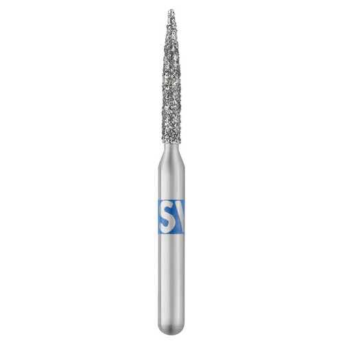 Piranha Diamonds FG #862.012 SSS (Shorter Short Shank) Medium Grit, Flame
