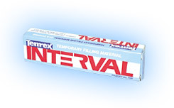 Interval self-cure temporary filling material with syringe delivery system