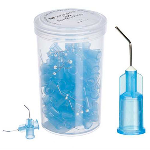 Micro Tip Blue, 25ga 100/Pk. Provides pinpoint precision. Narrow cannula
